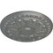 Ekena Millwork Colton Ceiling Medallion (Fits Canopies up to 4 3/4"), Hand-Painted Silver, 15 3/4"OD x 1 1/2"P CM15CNSLS - alternate 3